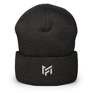 Cuffed Beanie - White Logo