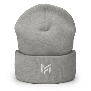 Cuffed Beanie - White Logo